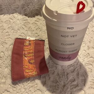Beijo Pink and Orange Coffee Sleeve